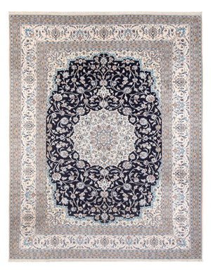 Perserteppich - Nain - 398 x 302 cm - dunkelblau