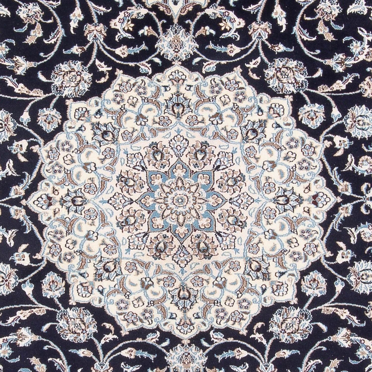 Perserteppich - Nain - 398 x 302 cm - dunkelblau