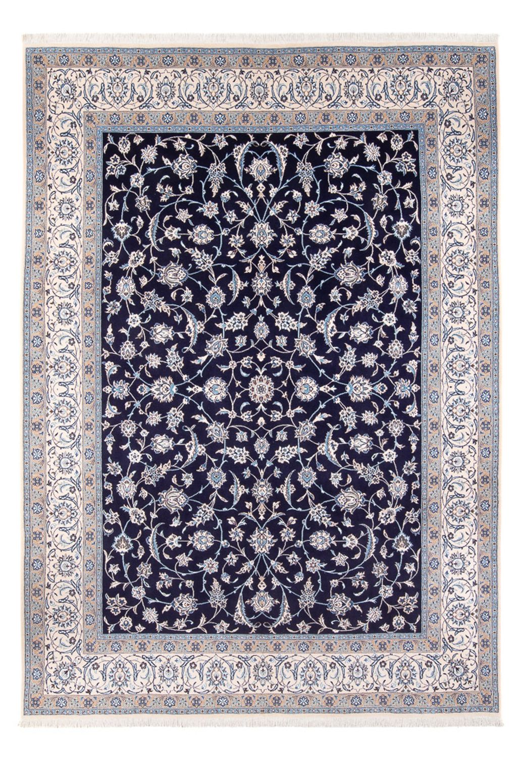 Perserteppich - Nain - 354 x 247 cm - dunkelblau