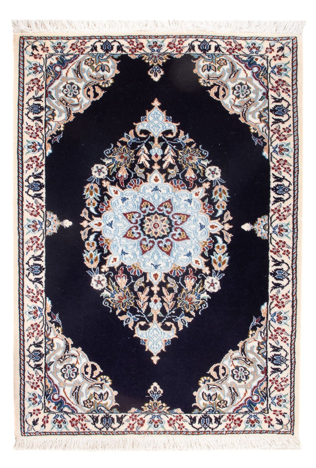Perserteppich - Nain - Premium - 75 x 50 cm - hellblau