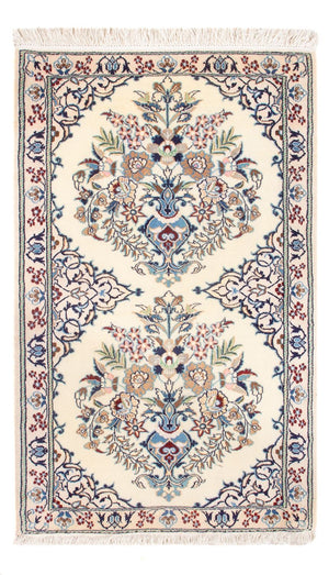 Perserteppich - Nain - Premium - 80 x 50 cm - creme