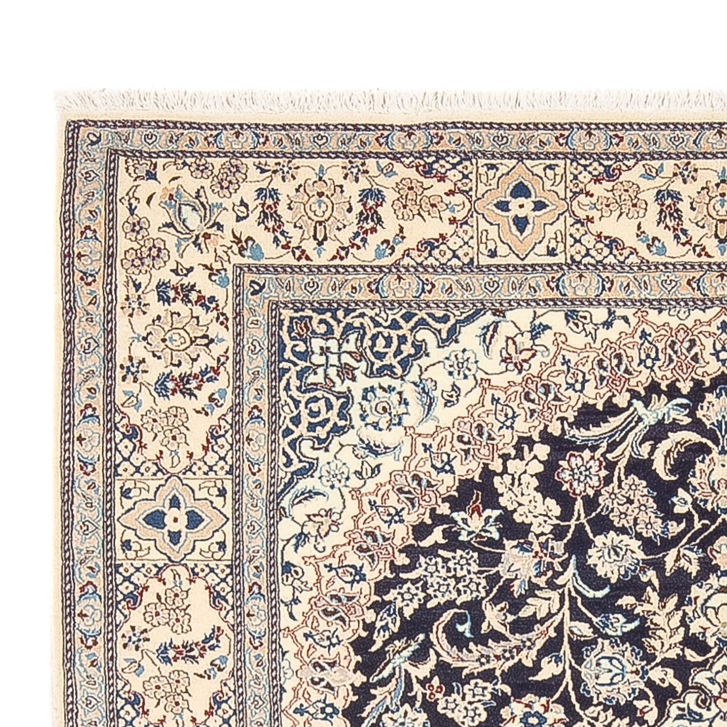 Perserteppich - Nain - Premium - 195 x 130 cm - dunkelblau