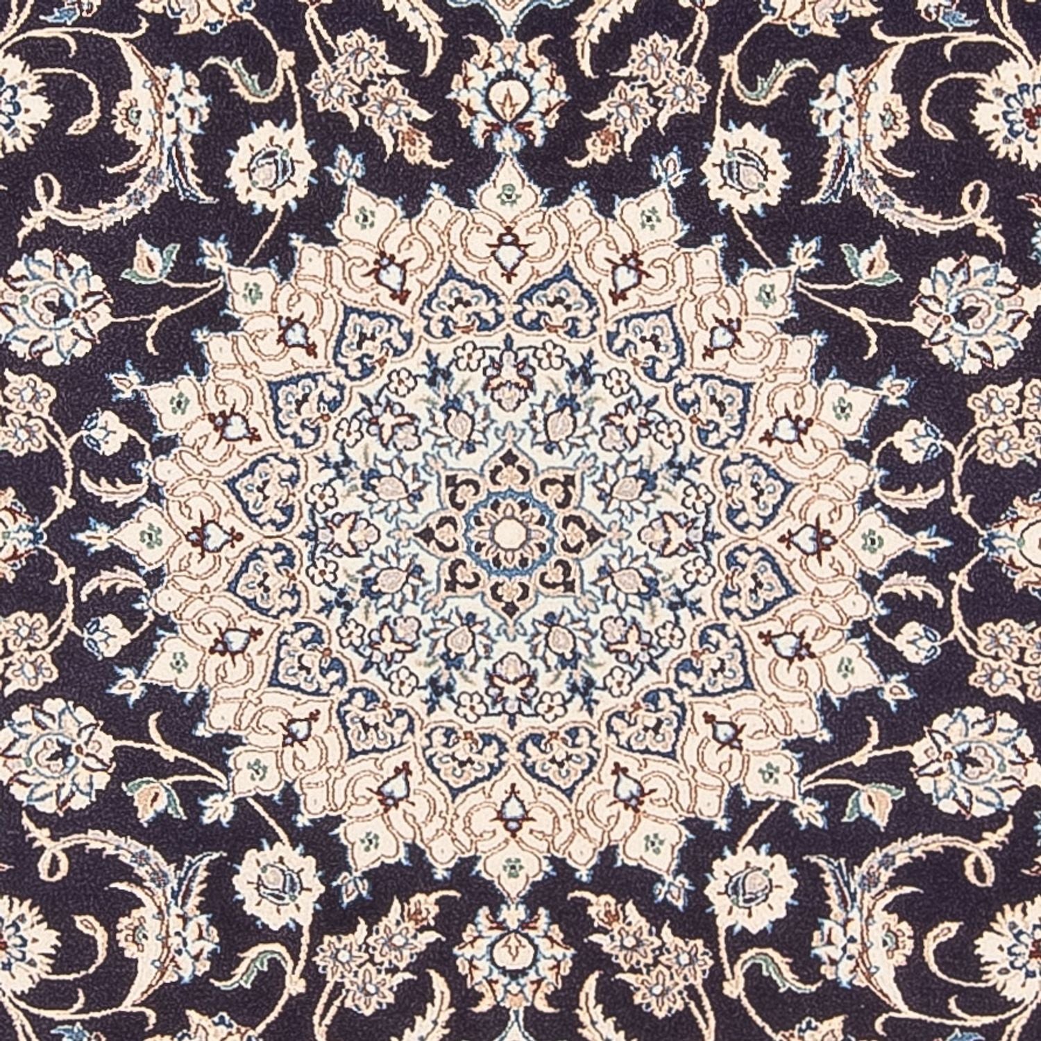 Perserteppich - Nain - Premium - 200 x 130 cm - dunkelblau