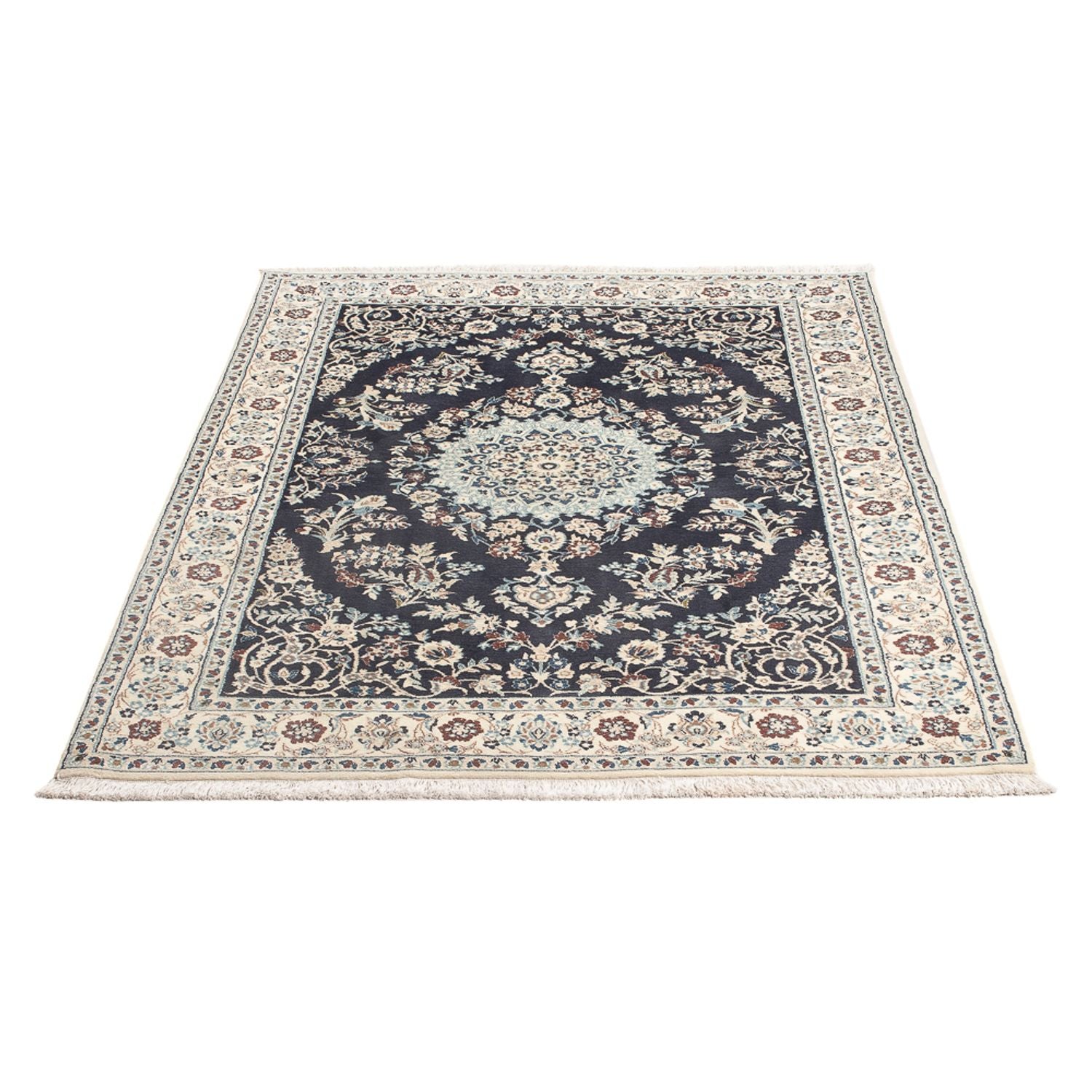 Perserteppich - Nain - Premium - 150 x 102 cm - dunkelblau