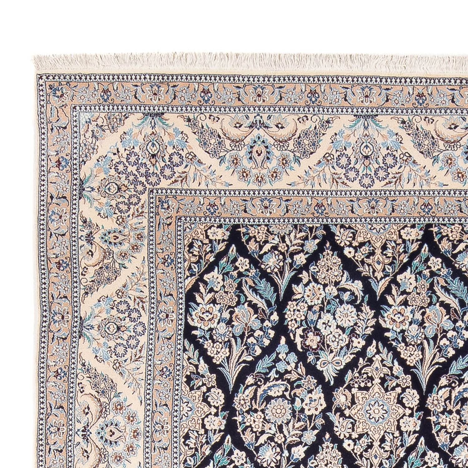 Perserteppich - Nain - Premium - 302 x 200 cm - dunkelblau