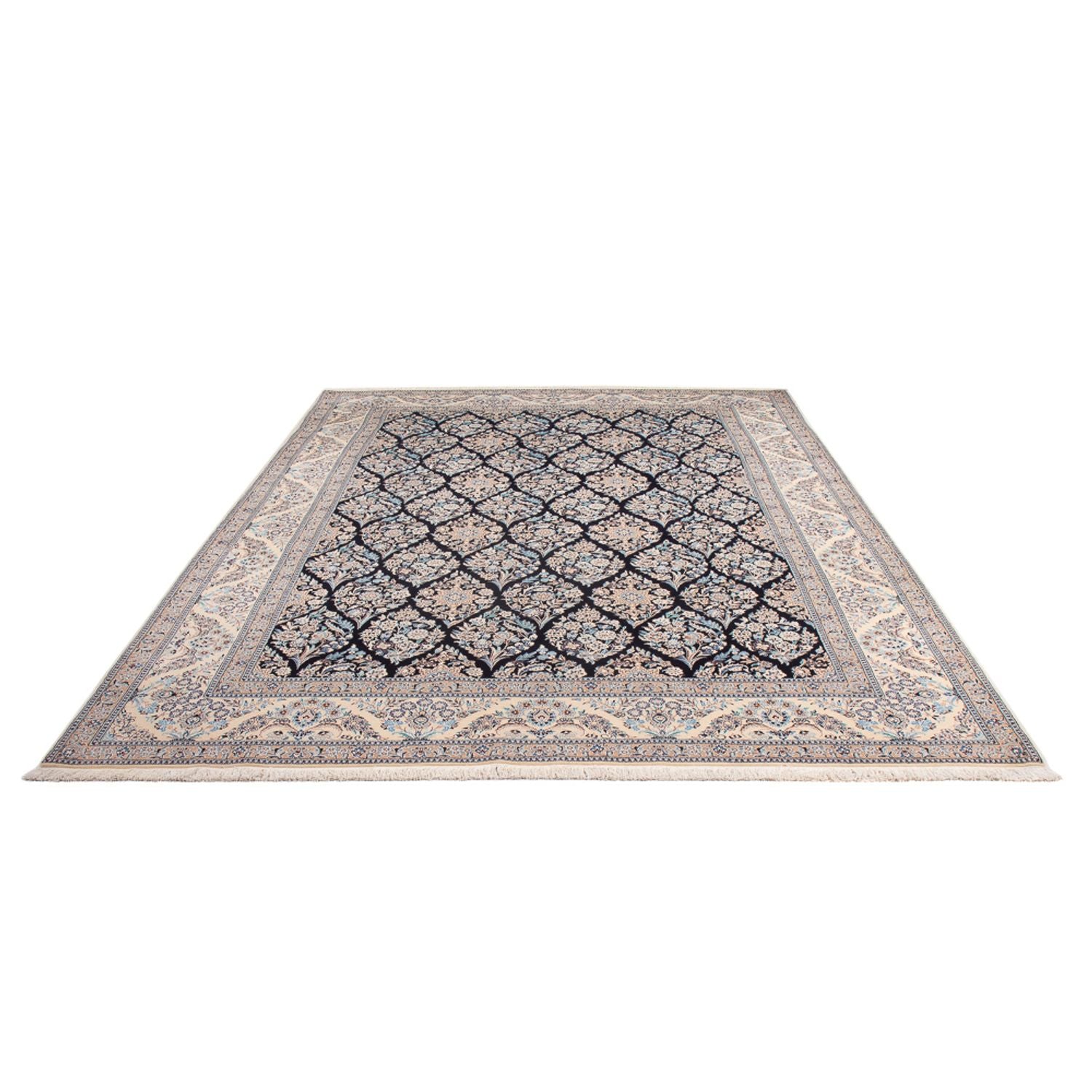 Perserteppich - Nain - Premium - 302 x 200 cm - dunkelblau