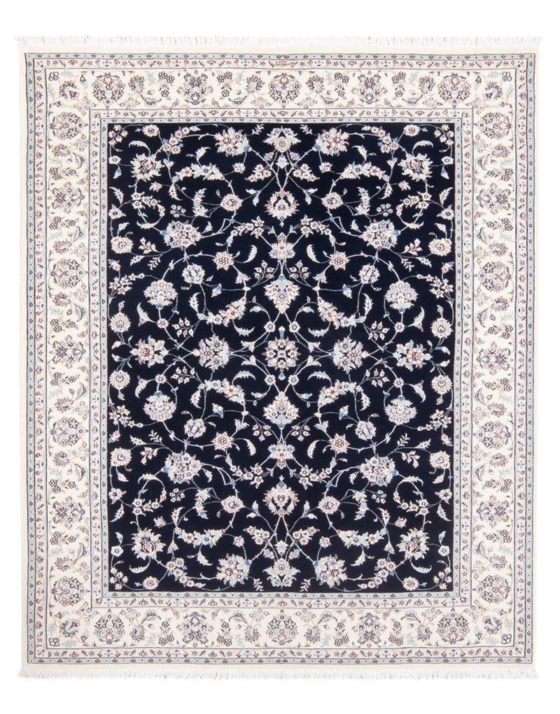 Perserteppich - Nain - Premium - 203 x 151 cm - dunkelblau