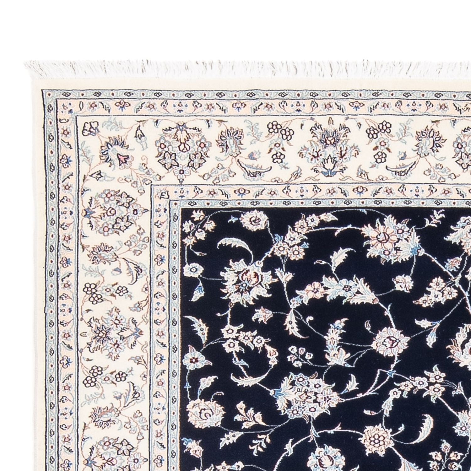 Perserteppich - Nain - Premium - 203 x 151 cm - dunkelblau