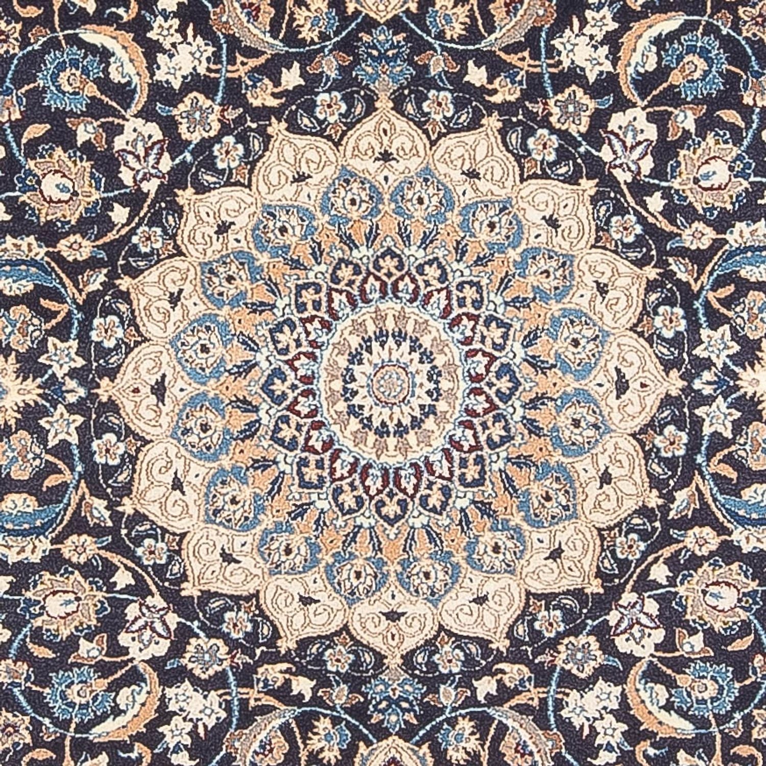 Perserteppich - Nain - Premium - 202 x 129 cm - dunkelblau