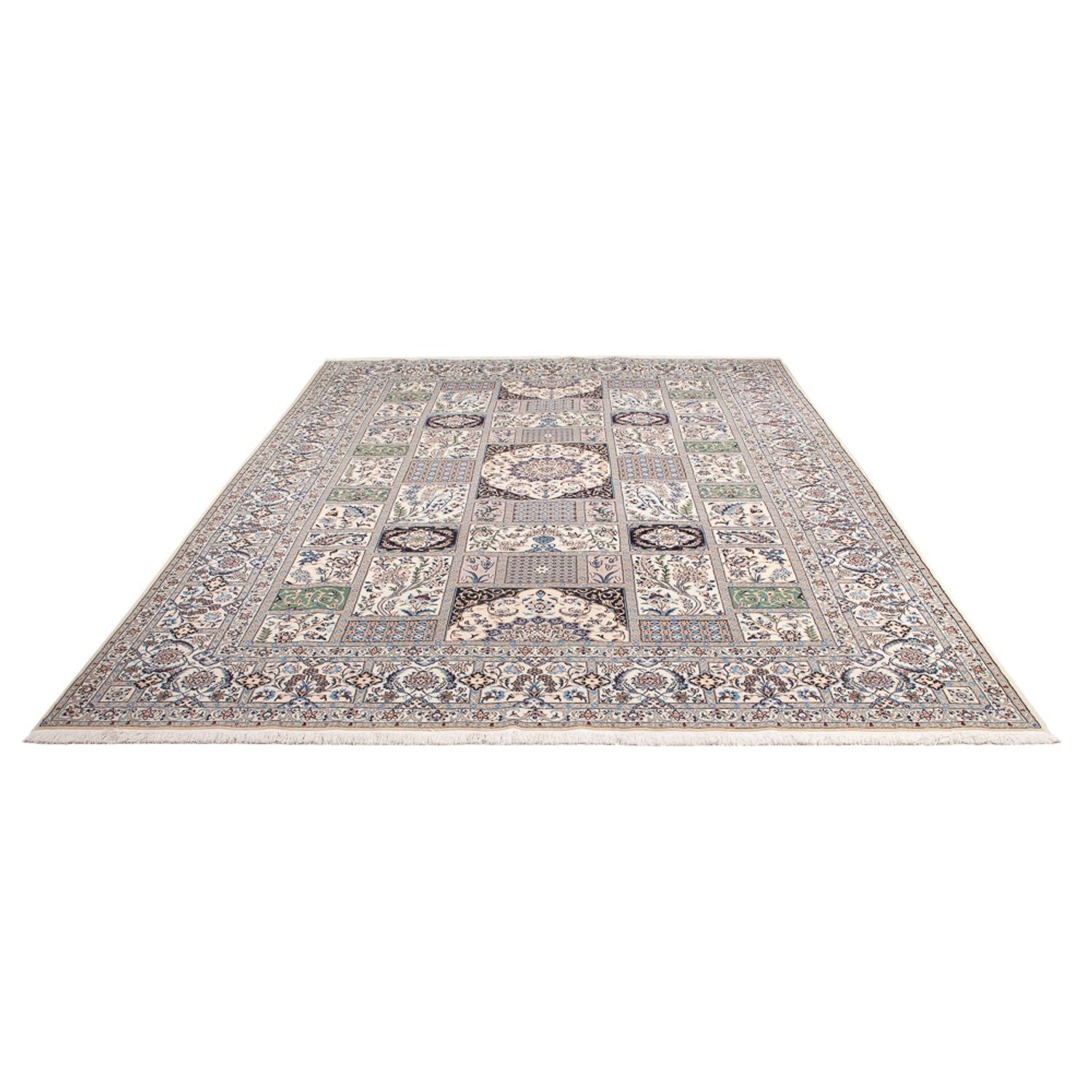 Perserteppich - Nain - Premium - 305 x 208 cm - hellgrau