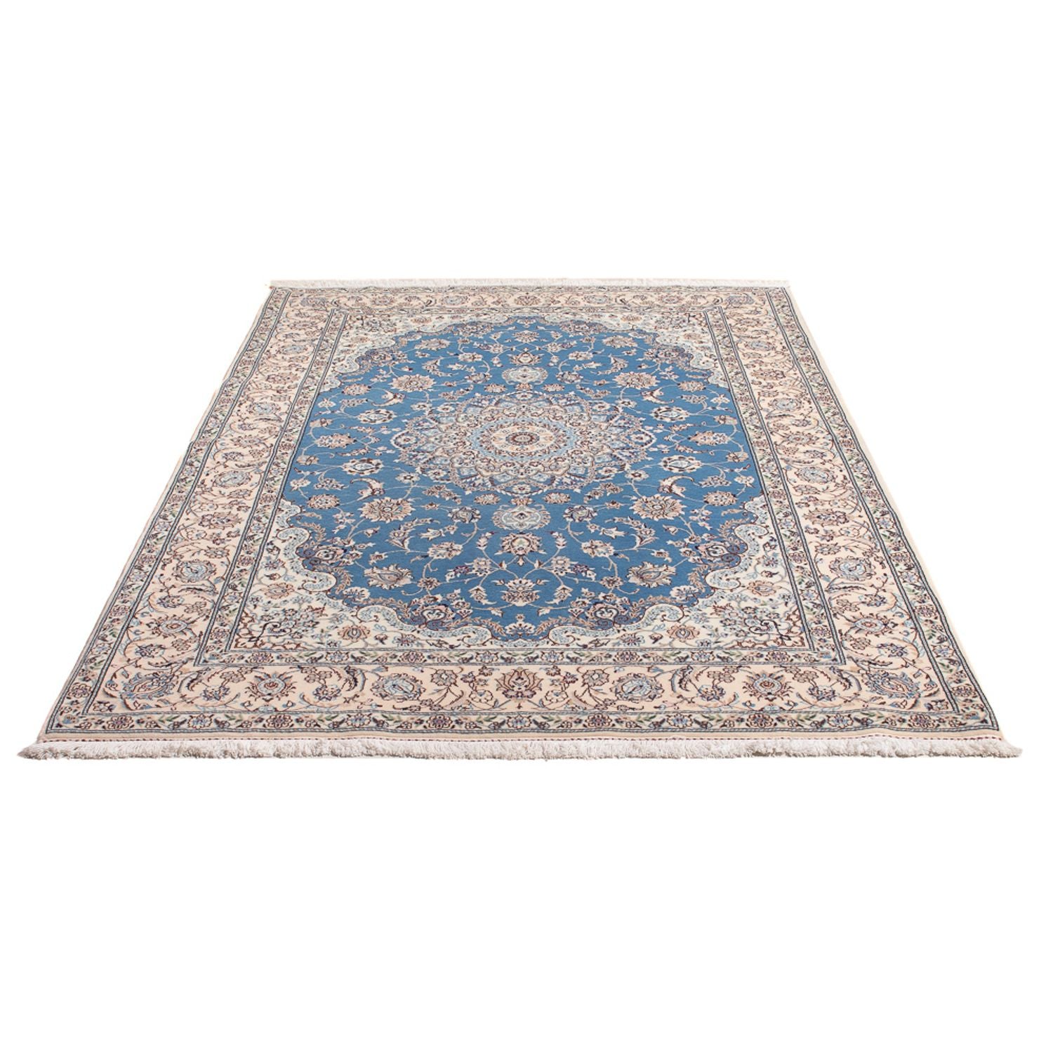 Perserteppich - Nain - Premium - 198 x 131 cm - blau