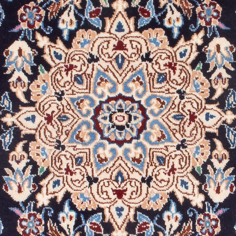 Perserteppich - Nain - Premium - 83 x 48 cm - dunkelblau