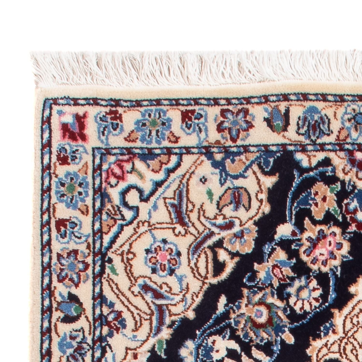 Perserteppich - Nain - Premium - 83 x 48 cm - dunkelblau
