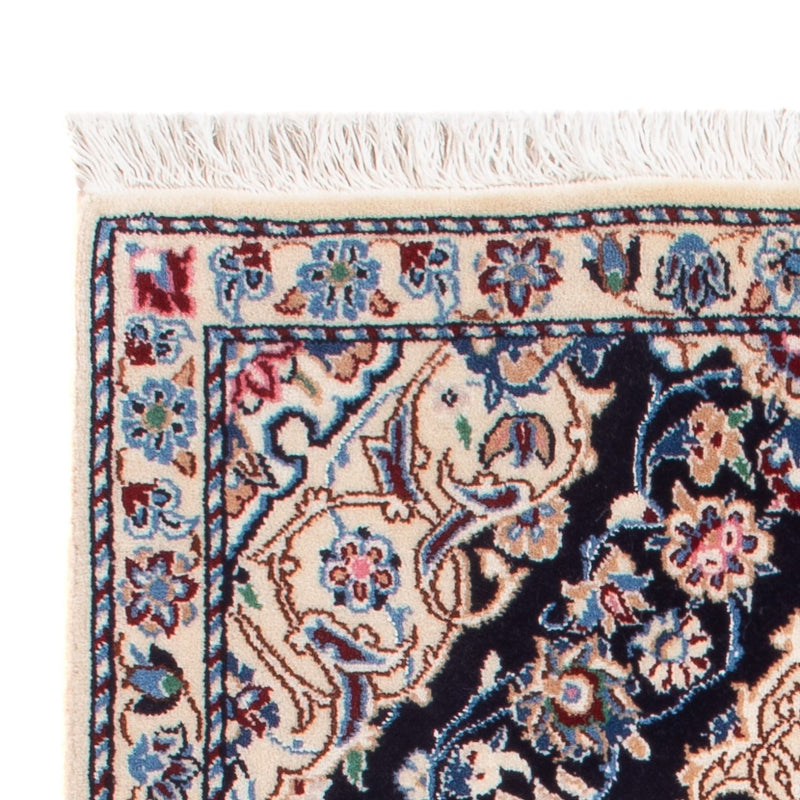 Perserteppich - Nain - Premium - 83 x 48 cm - dunkelblau
