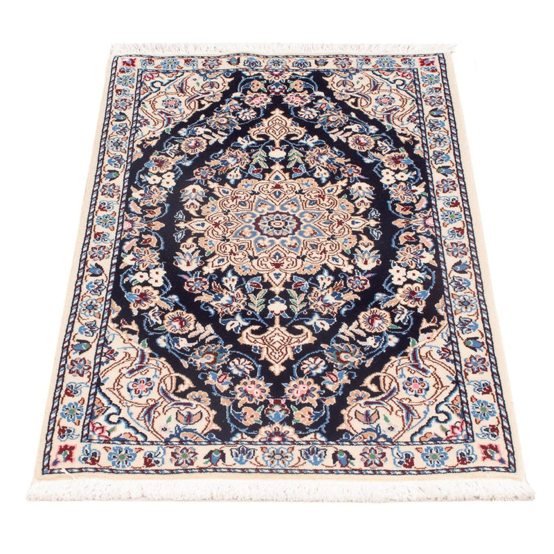 Perserteppich - Nain - Premium - 83 x 48 cm - dunkelblau