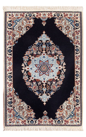Perserteppich - Nain - Premium - 75 x 50 cm - dunkelblau