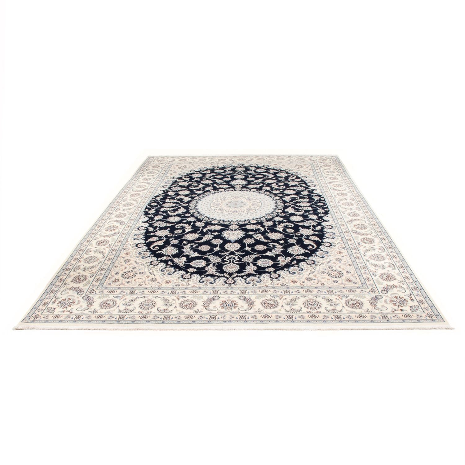 Perserteppich - Nain - 355 x 248 cm - dunkelblau