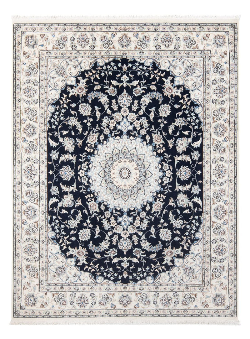 Perserteppich - Nain - Premium - 196 x 150 cm - dunkelblau
