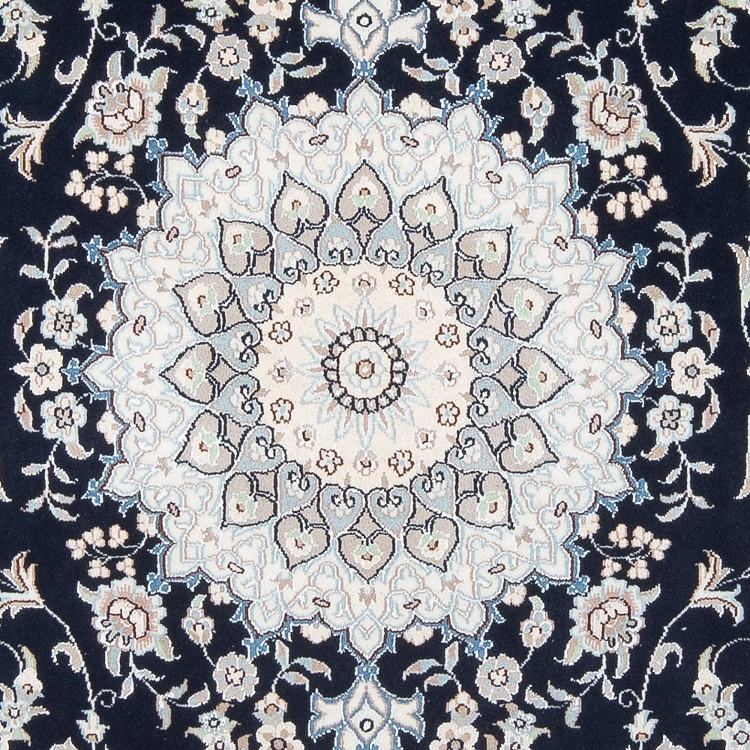 Perserteppich - Nain - Premium - 196 x 150 cm - dunkelblau