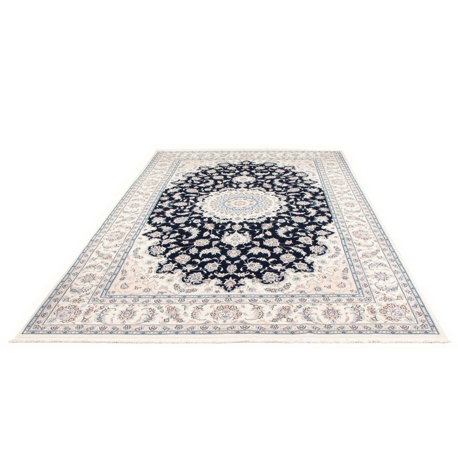 Perserteppich - Nain - Premium - 303 x 200 cm - dunkelblau