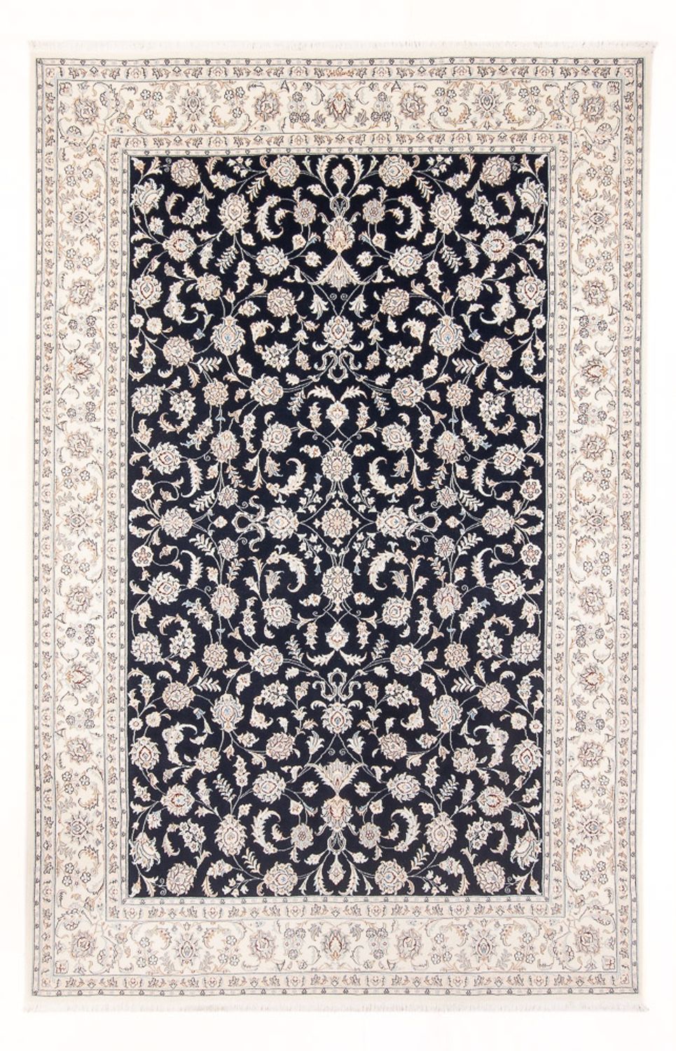 Perserteppich - Nain - Premium - 298 x 198 cm - dunkelblau