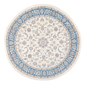 Perserteppich - Nain - Premium rund  - 150 x 150 cm - creme