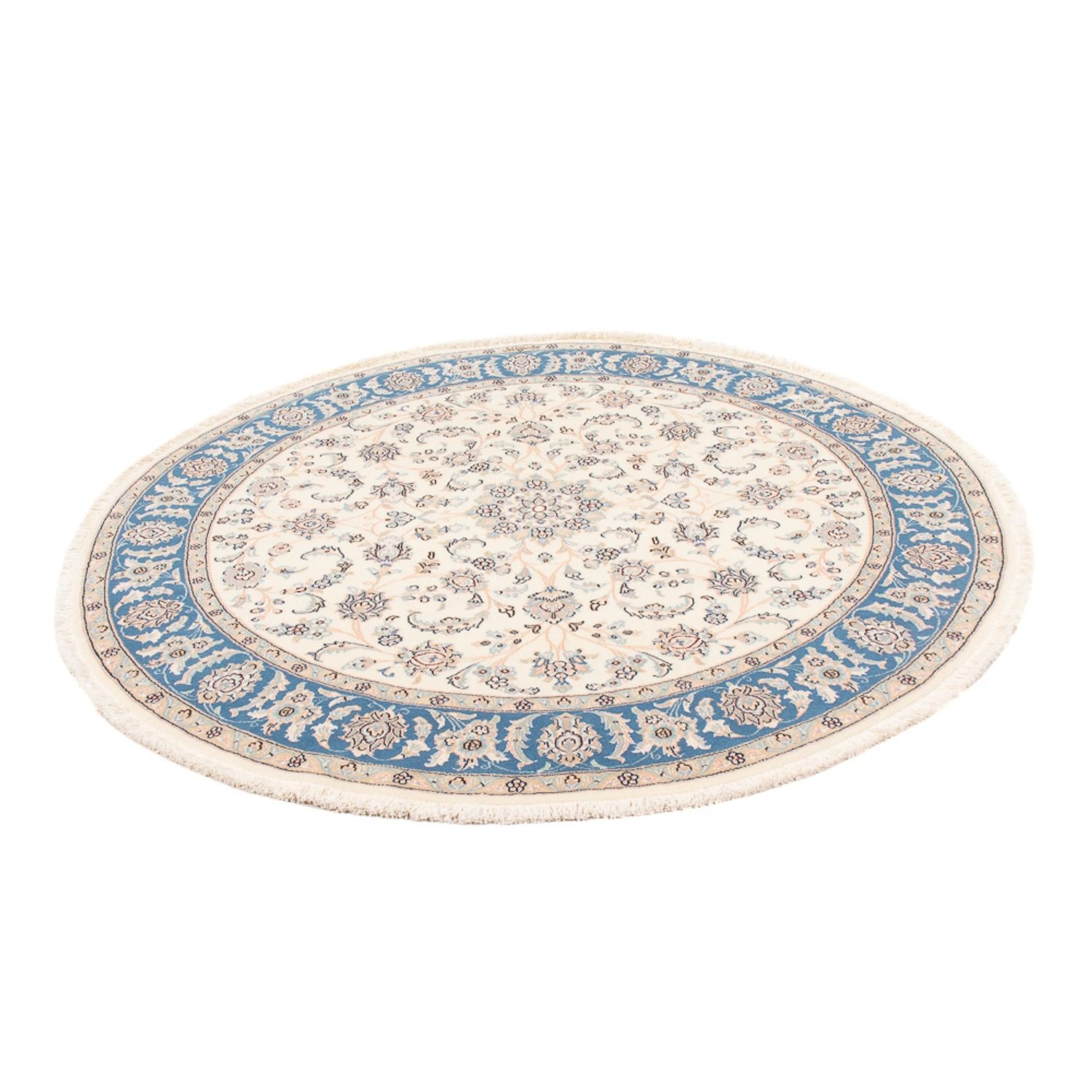 Perserteppich - Nain - Premium rund  - 150 x 150 cm - creme
