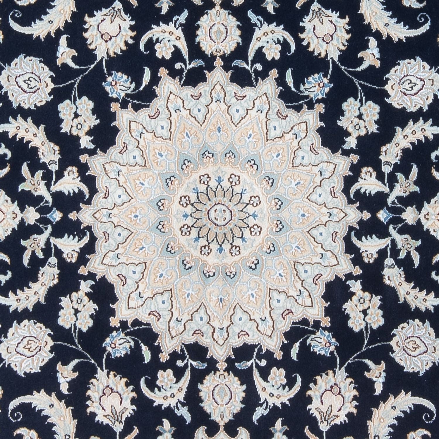 Perserteppich - Nain - Premium - 207 x 146 cm - dunkelblau