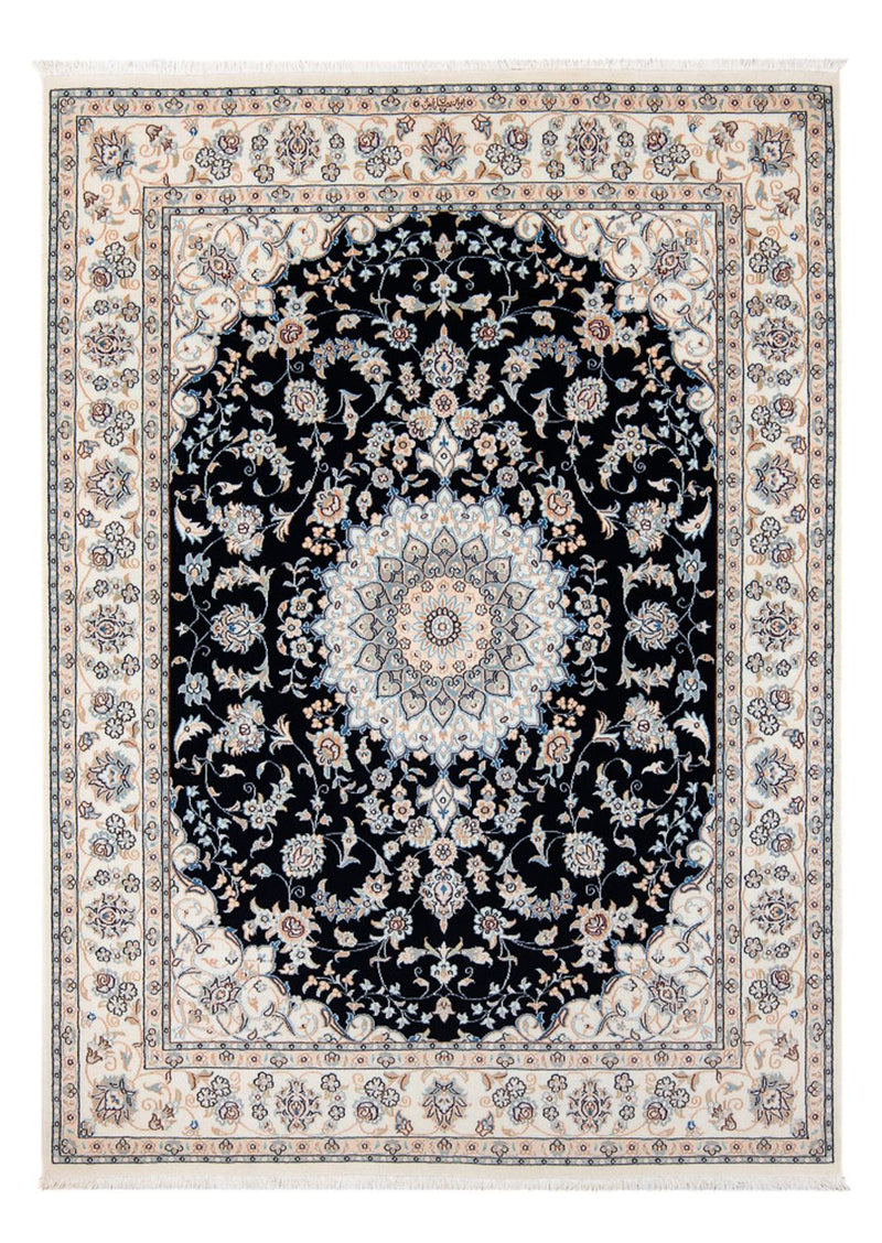 Perserteppich - Nain - Premium - 204 x 149 cm - dunkelblau