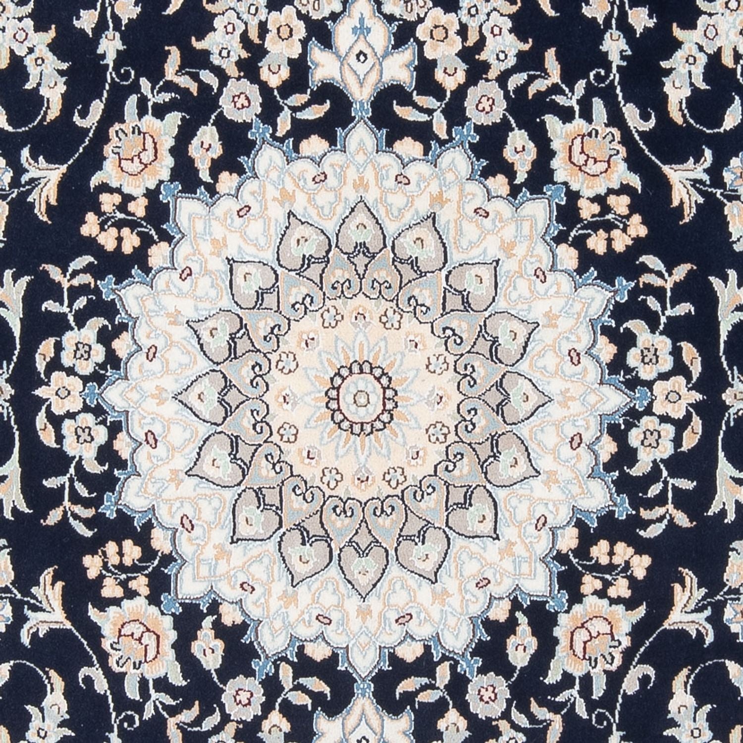 Perserteppich - Nain - Premium - 203 x 149 cm - dunkelblau