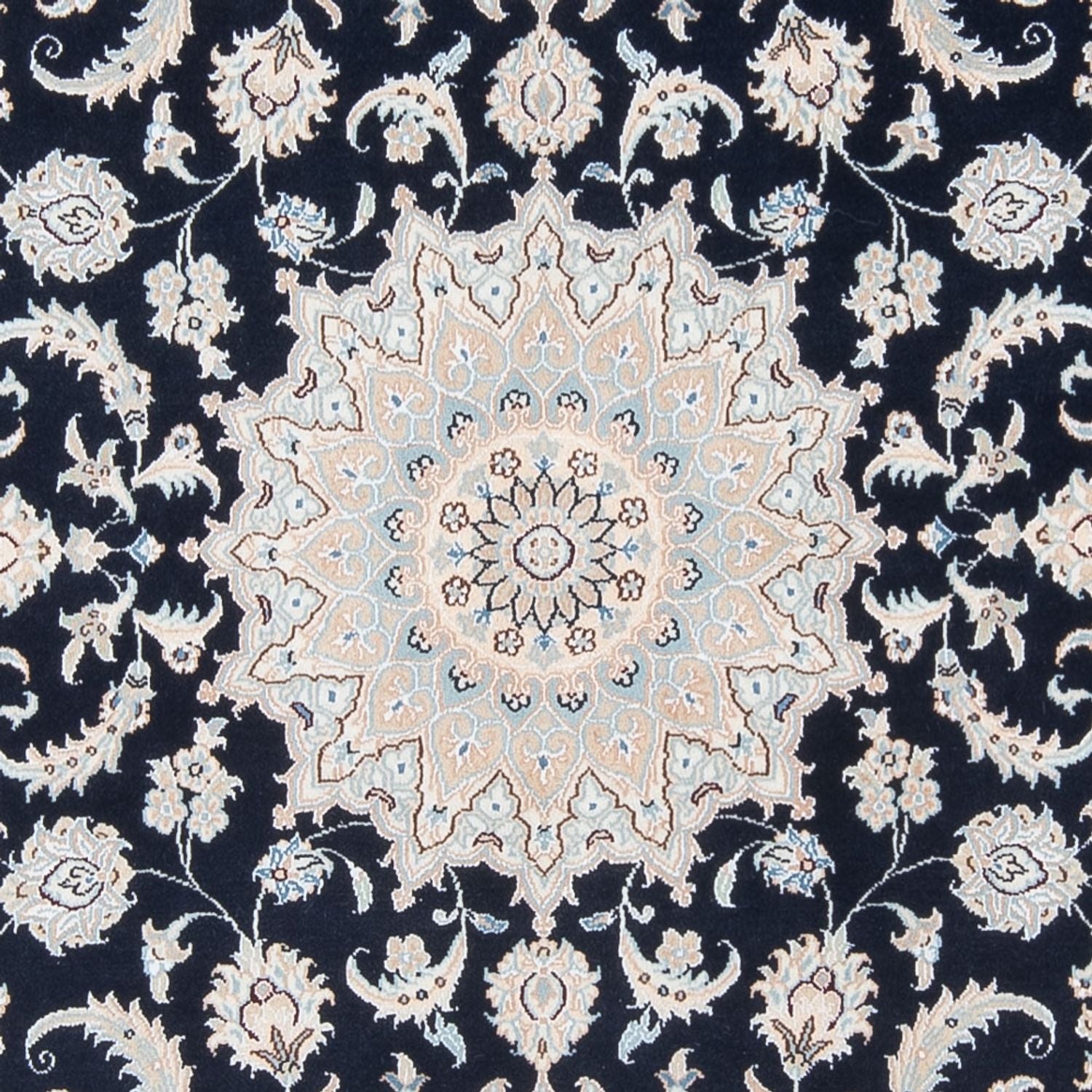 Perserteppich - Nain - Premium - 203 x 147 cm - dunkelblau
