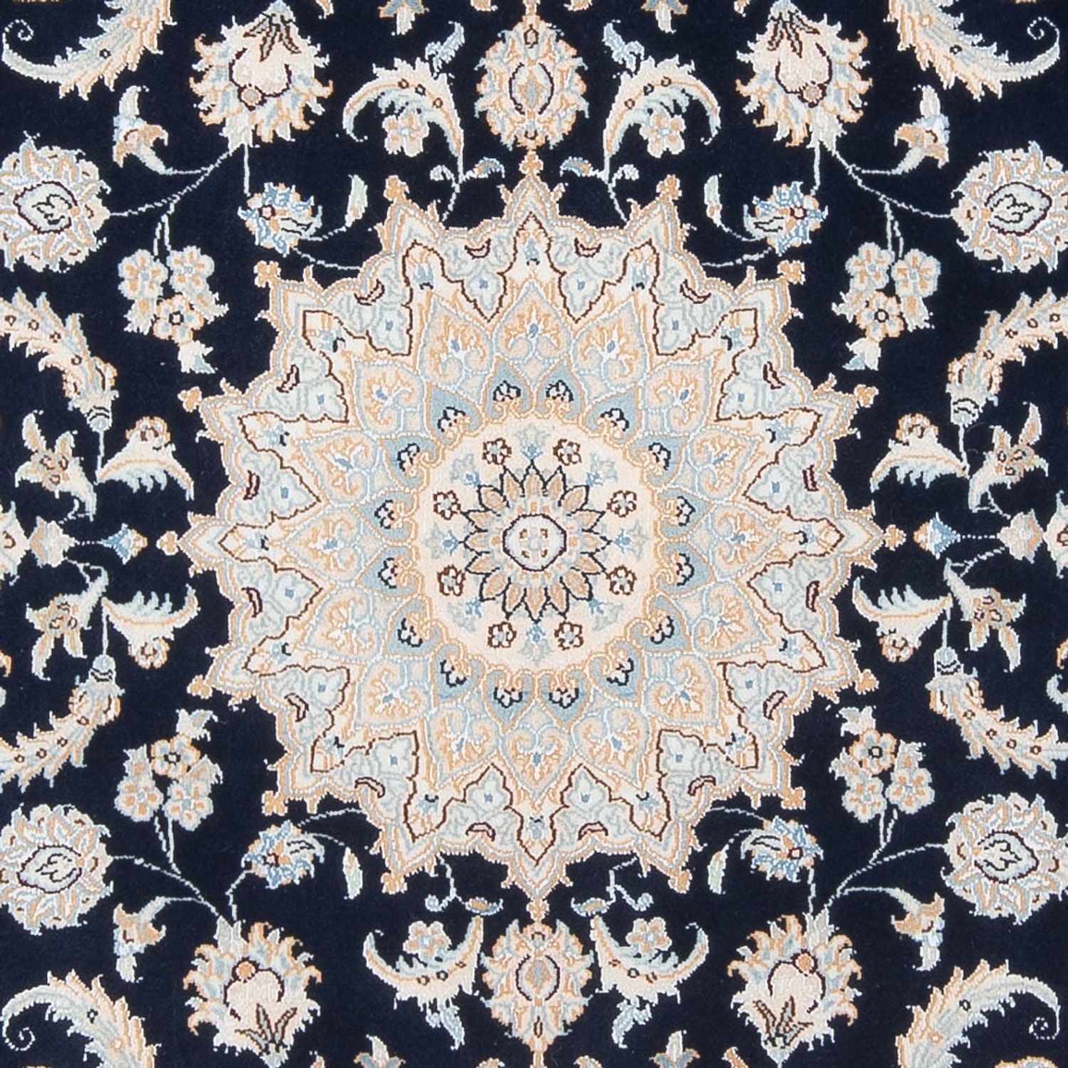 Perserteppich - Nain - Premium - 205 x 148 cm - dunkelblau