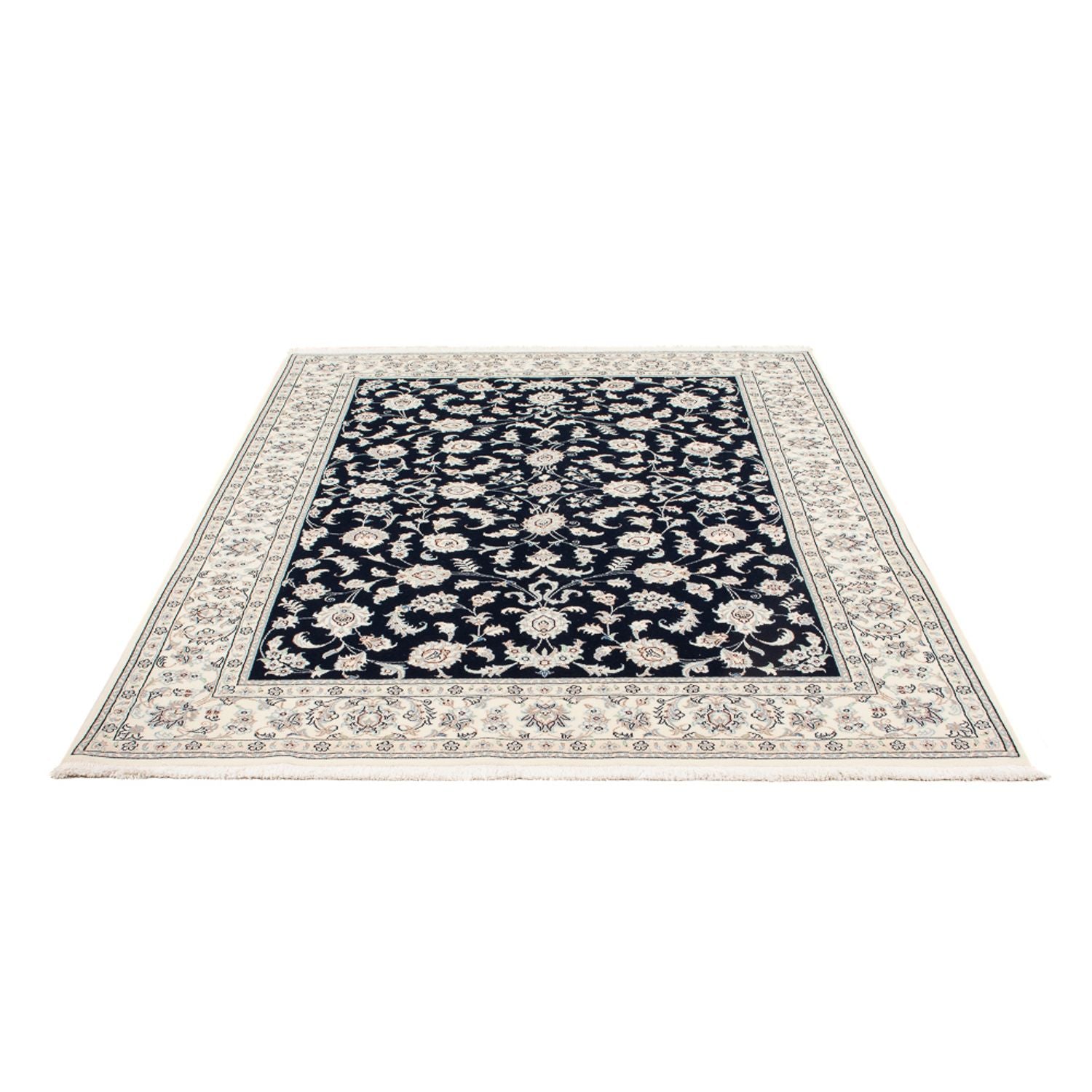 Perserteppich - Nain - Premium - 200 x 147 cm - dunkelblau
