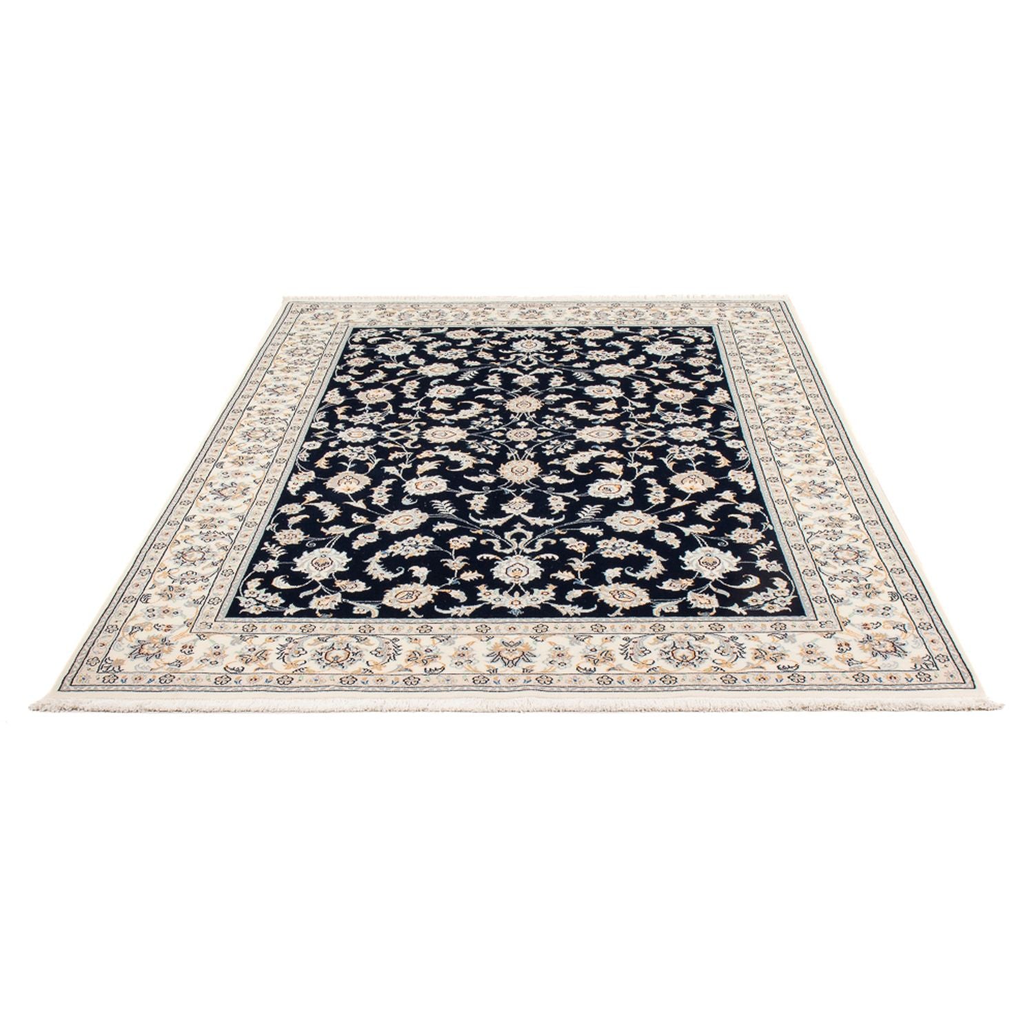 Perserteppich - Nain - Premium - 205 x 148 cm - dunkelblau