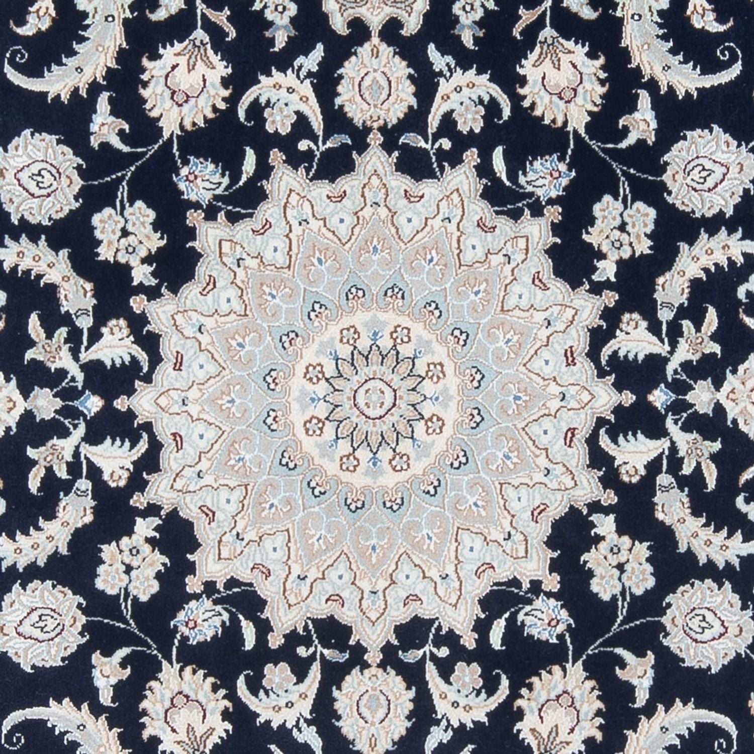 Perserteppich - Nain - Premium - 202 x 150 cm - dunkelblau