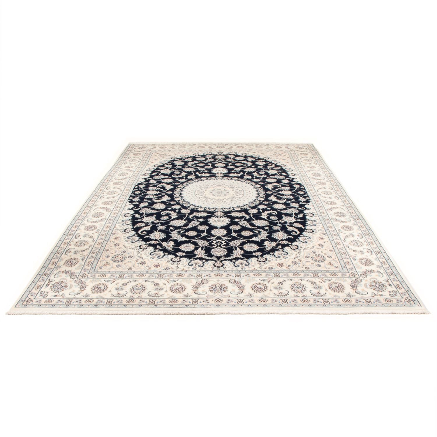 Perserteppich - Nain - Premium - 352 x 247 cm - dunkelblau