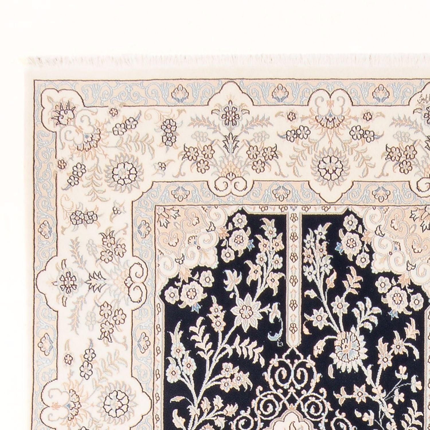 Perserteppich - Nain - Premium - 298 x 198 cm - dunkelblau