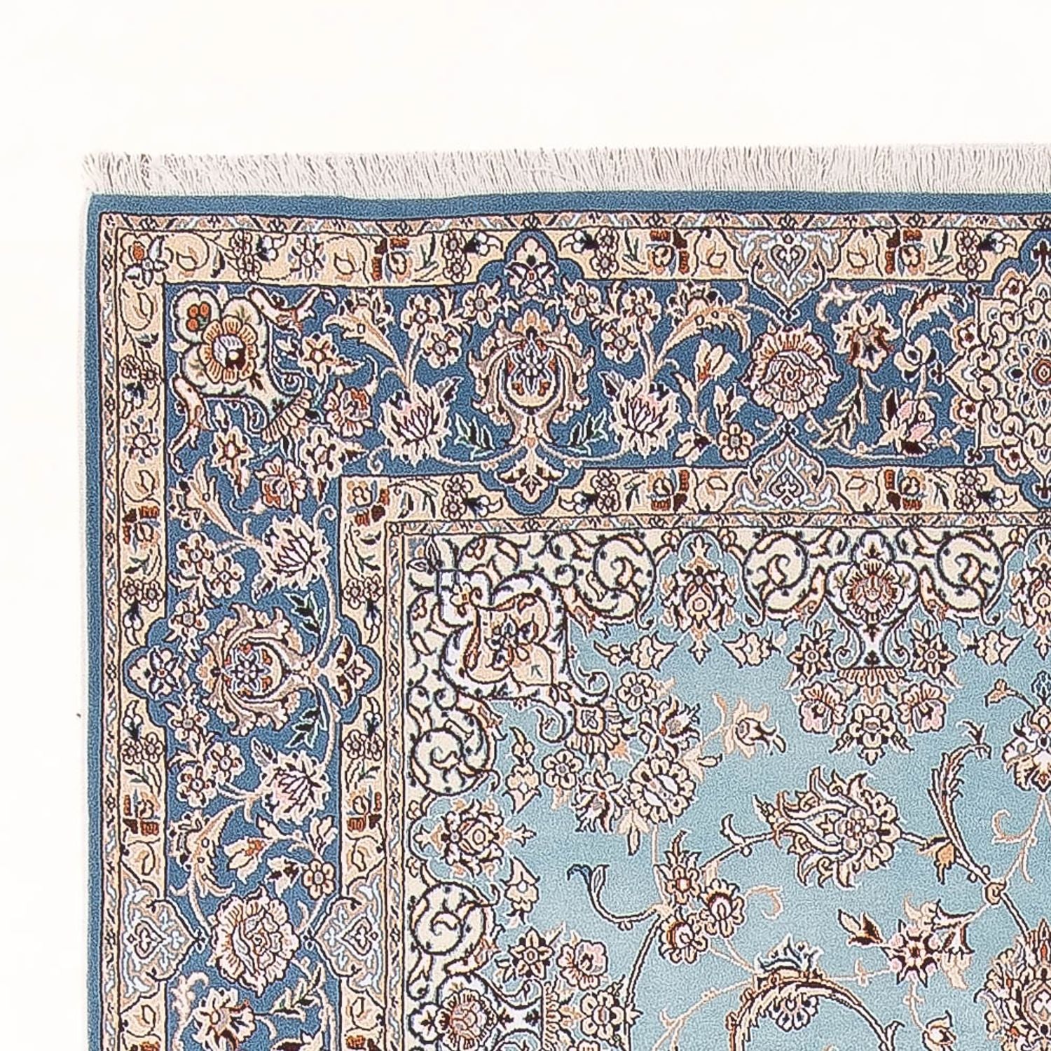 Perserteppich - Nain - Premium - 308 x 200 cm - hellblau