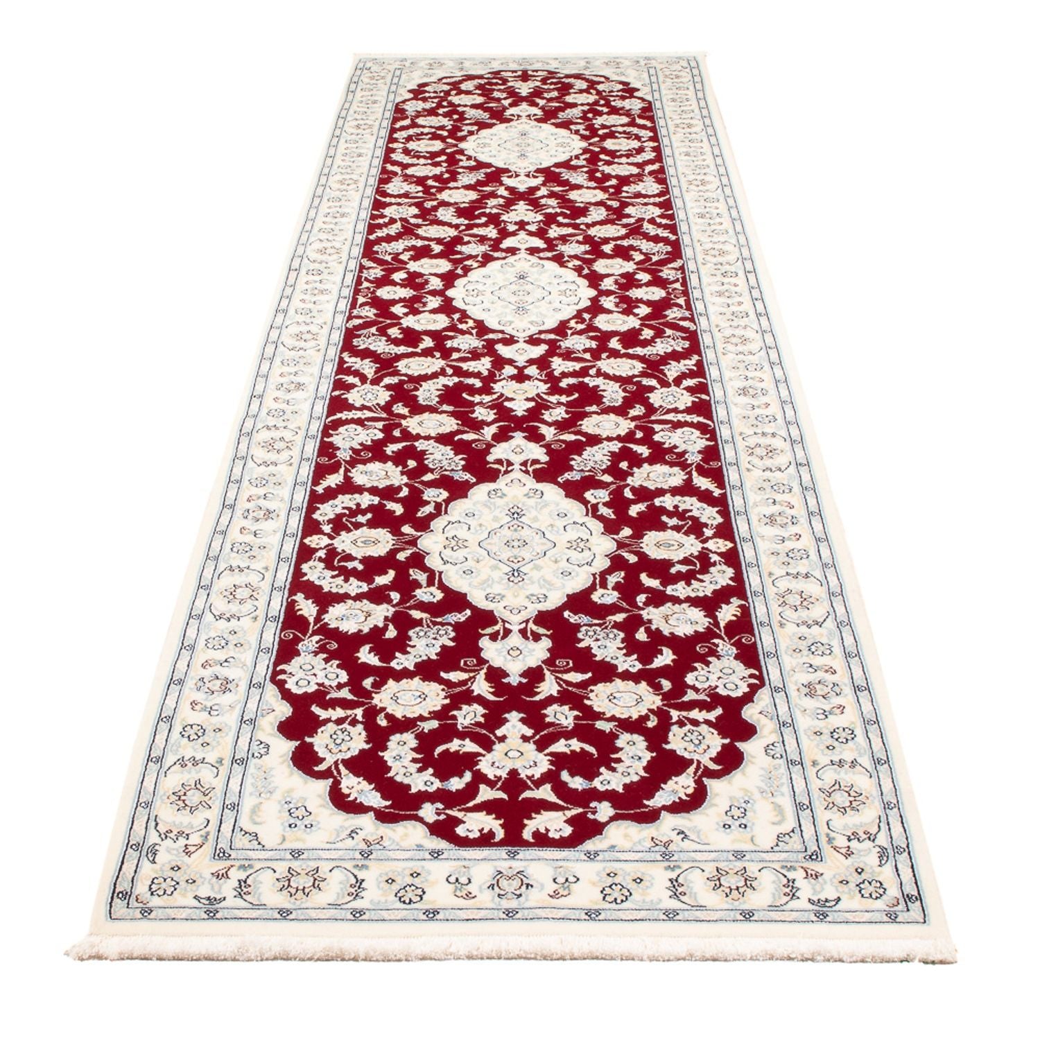 Läufer Perser - Nain - Premium - 350 x 85 cm - rot
