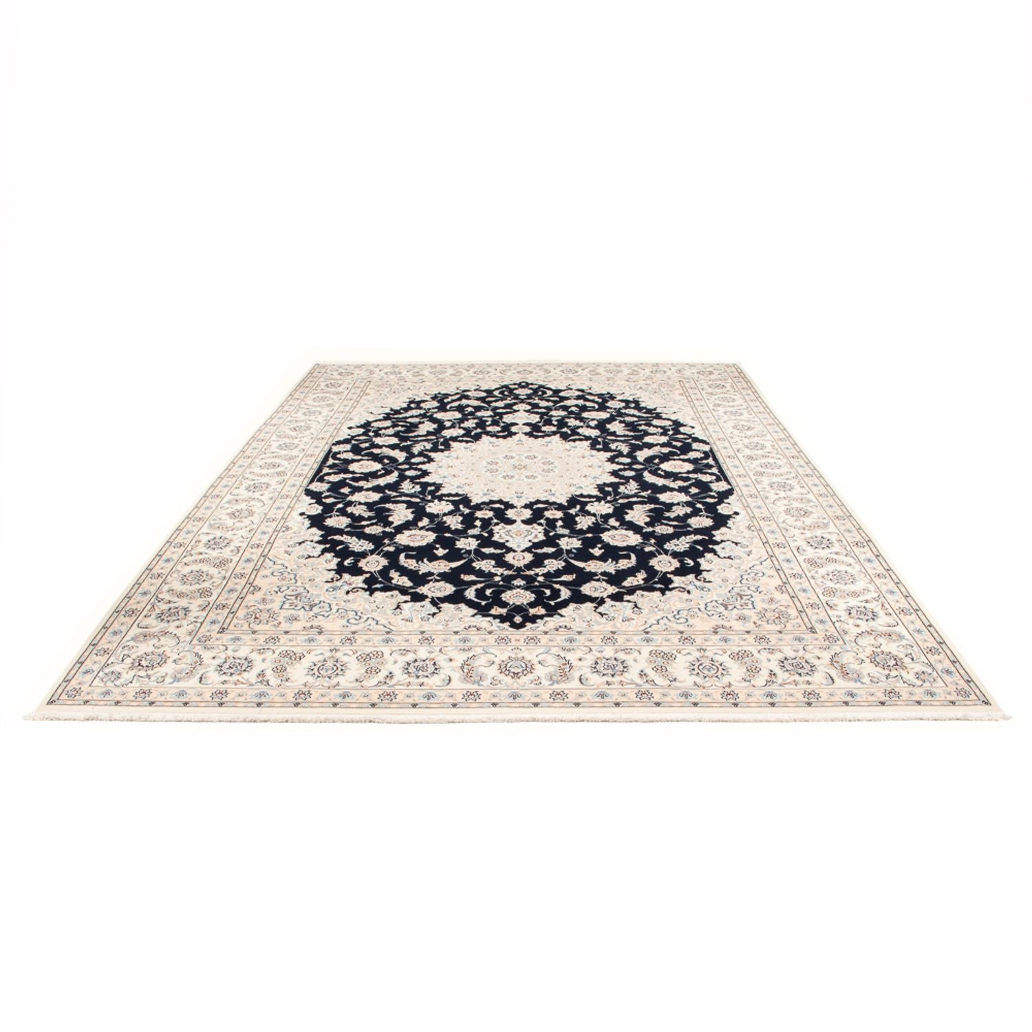 Perserteppich - Nain - Premium - 348 x 245 cm - dunkelblau