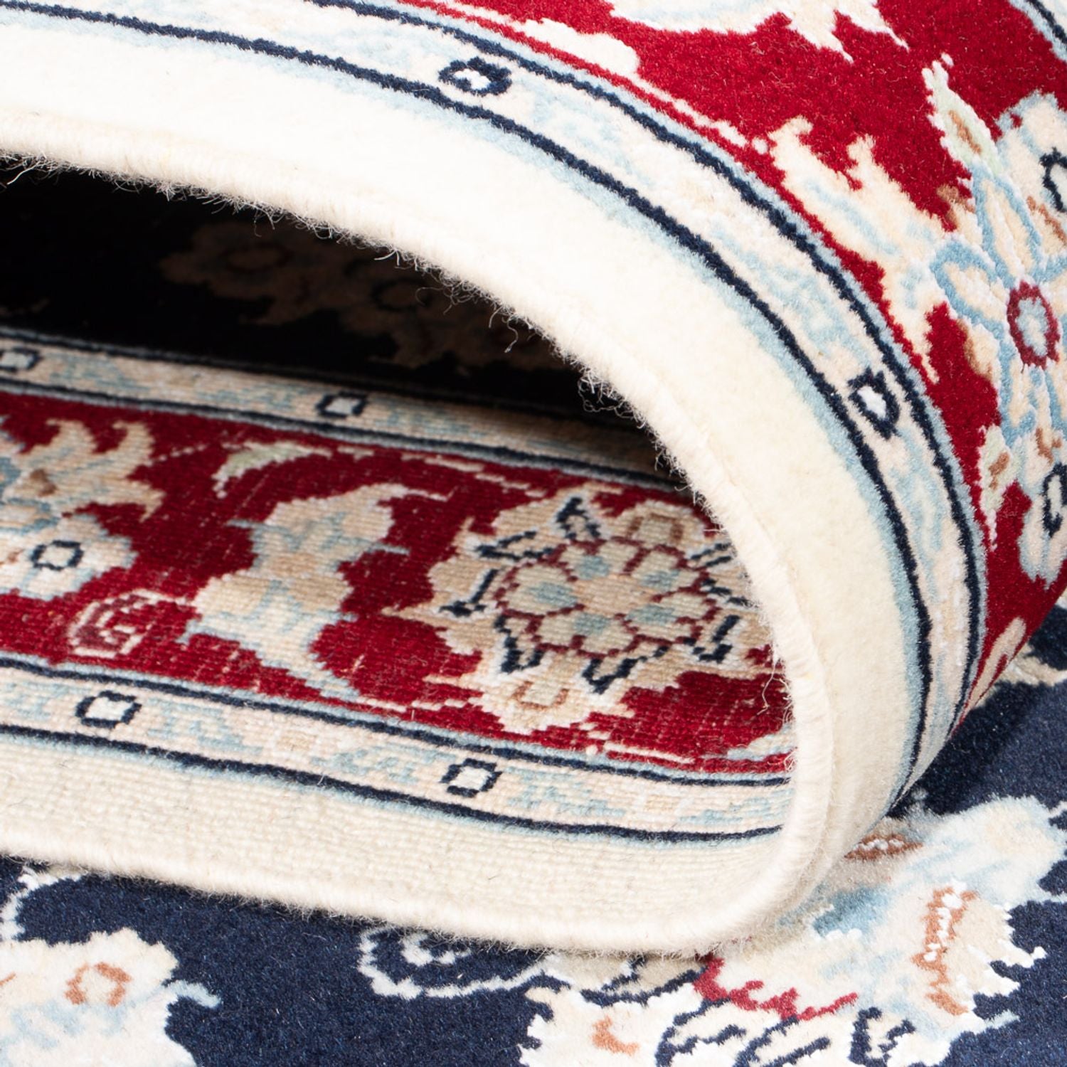 Läufer Perser - Nain - Premium - 259 x 80 cm - dunkelblau