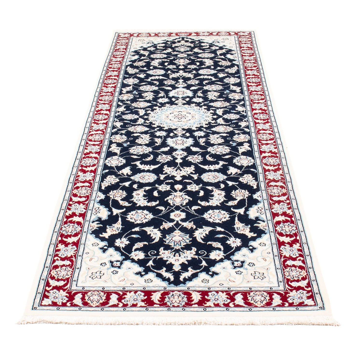 Läufer Perser - Nain - Premium - 259 x 80 cm - dunkelblau