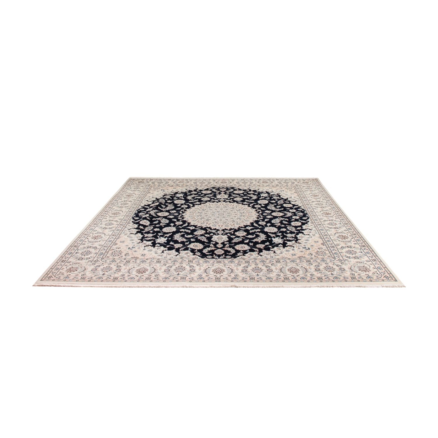Perserteppich - Nain quadratisch  - 259 x 247 cm - dunkelblau