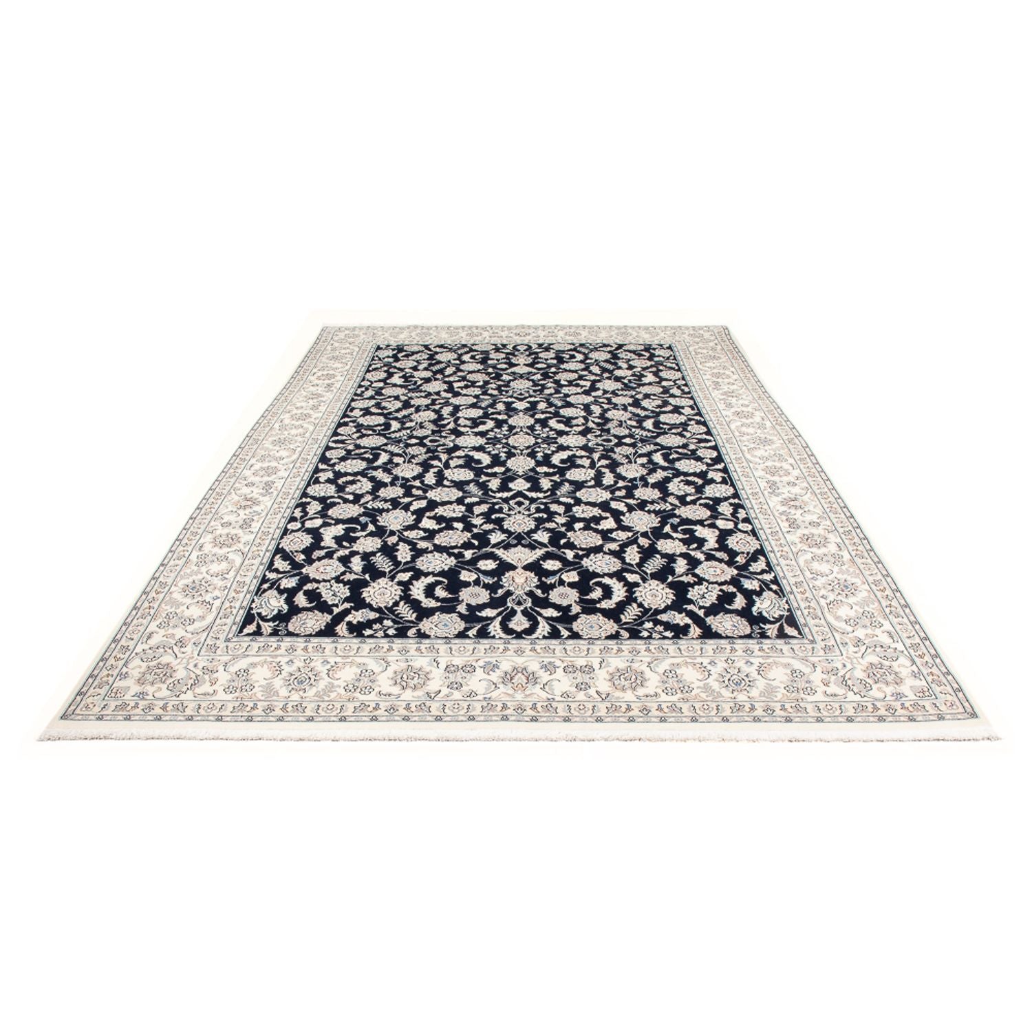Perserteppich - Nain - Premium - 303 x 196 cm - dunkelblau