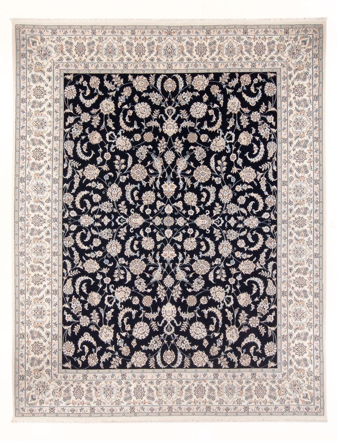 Perserteppich - Nain - Premium - 305 x 248 cm - dunkelblau