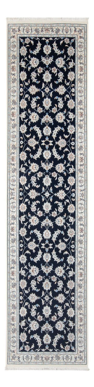 Läufer Perser - Nain - Premium - 302 x 82 cm - dunkelblau