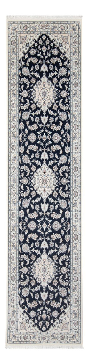Läufer Perser - Nain - Premium - 300 x 80 cm - dunkelblau