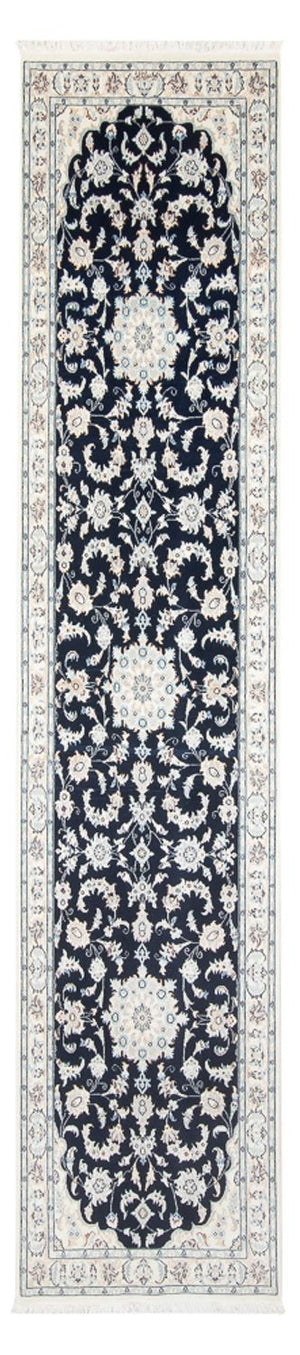 Läufer Perser - Nain - Premium - 322 x 80 cm - dunkelblau