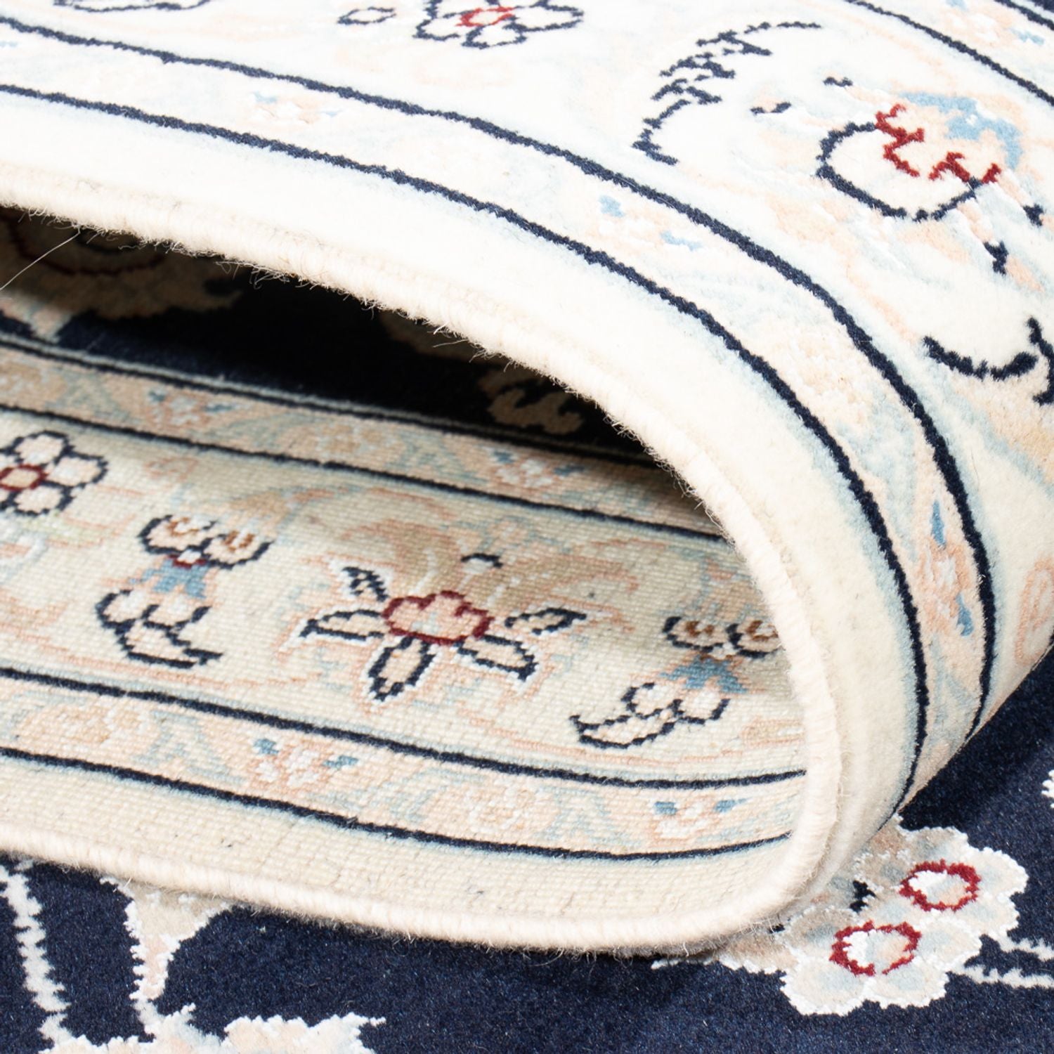Läufer Perser - Nain - Premium - 290 x 81 cm - dunkelblau