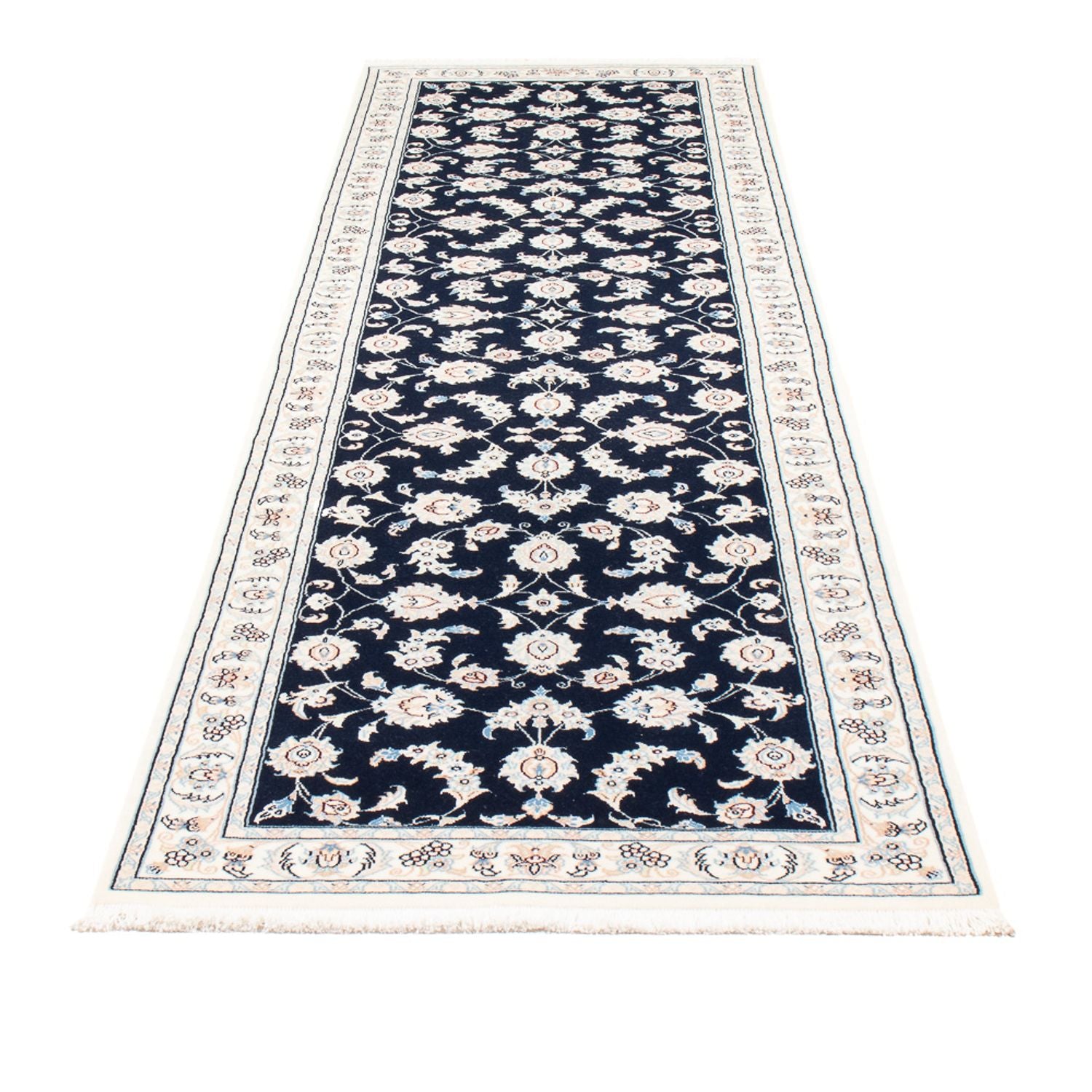 Läufer Perser - Nain - Premium - 290 x 81 cm - dunkelblau